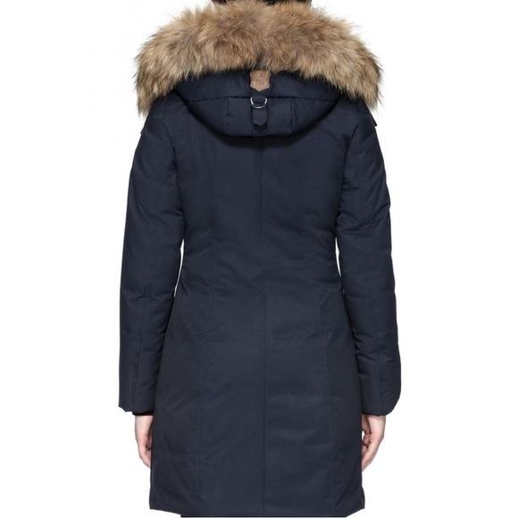 Mackage Kerry Navy Fur Down Parka - Picture 2 of 7